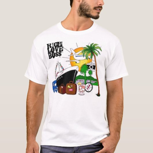 メンズ豊富な愛"大富豪"のティー Tシャツ (正面)