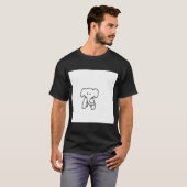 メンズ象のワイシャツ Tシャツ (正面フル)