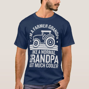 メンズ農家グランドパデザイン用トラクタ農業 Tシャツ