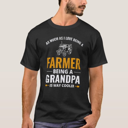 メンズ農家グランドパファーム農業ランチャー農学 Tシャツ (正面)