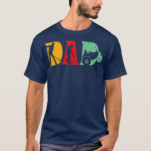 メンズ農業ファーザーヴィンテージトラクターのレトロ – Tシャツ (正面)
