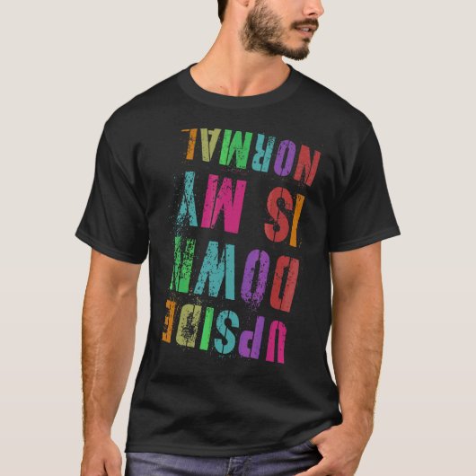 メンズ逆さまは私の通常の体操チーム体操選手 Tシャツ (正面)