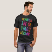 メンズ逆さまは私の通常の体操チーム体操選手 Tシャツ (正面フル)
