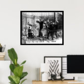 メンズ遊・ジャズ・ミュージックby a Polar Bear 1924 ポスター (ホームオフィス)