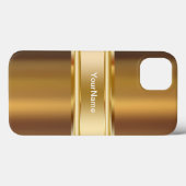 メンズ金ゴールドルックカバー Case-Mate iPhoneケース (裏面 (横))