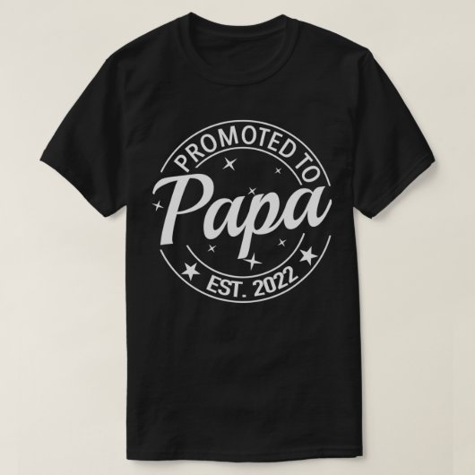 メンズ間もなくPapa Est 2022に昇進してパパプリプレグ Tシャツ (デザイン正面)