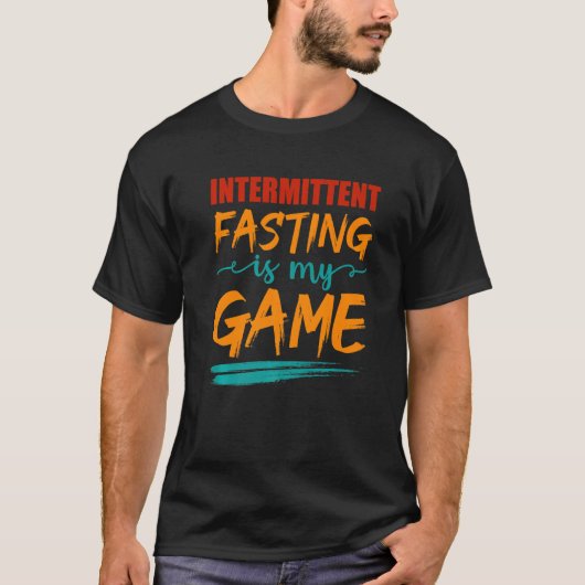 メンズ間欠断食は私のゲーム栄養H Tシャツ (正面)