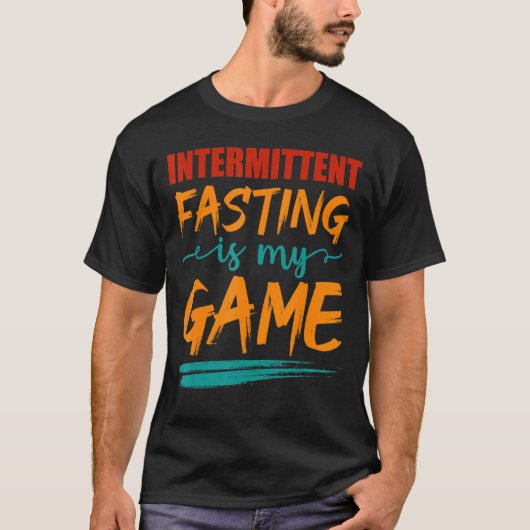 メンズ間欠断食は私のゲーム栄養H Tシャツ (正面)