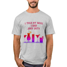 メンズ陪審義務のTシャツ