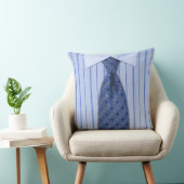 メンズ青いワイシャツおよびタイのノベルティの装飾用クッション クッション (椅子)