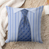 メンズ青いワイシャツおよびタイのノベルティ クッション (ブランケット)