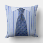 メンズ青いワイシャツおよびタイのノベルティ クッション (裏面)