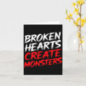 メンズ面白ジムの名言 バレンタインのハートブレイカー モンスター カード (黄色い花)