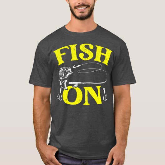 メンズ魚釣りフィッシャーマンサルターフィッシャーフィッシュ Tシャツ (正面)
