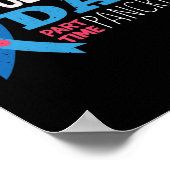 メンズ11月T1Dフルタイムパパパートタイム膵臓 ポスター (角)