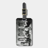 メンズ1890年代理容師ショップ理容師ヘアサロン写真 ラゲッジタグ (正面縦)