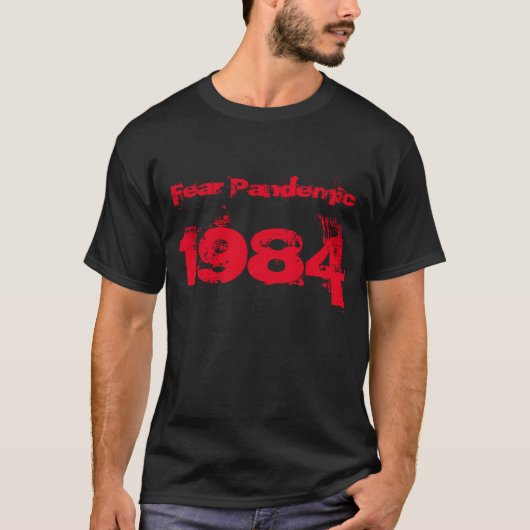 メンズ1984恐怖パンデミックCovid Tシャツ (正面)