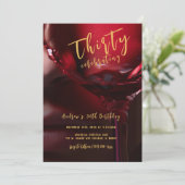 メンズ30歳の誕生日 招待状 (スタンド正面)