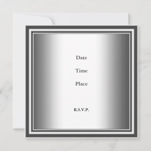 メンズ30thクロムバースデーパーティクローム 招待状 (裏面)