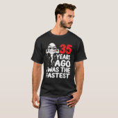 メンズ35誕生日ギャグドレス35年前の私だった Tシャツ (正面フル)