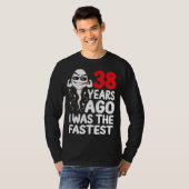 メンズ38誕生日ギャグドレス38年前の私は Tシャツ (正面フル)