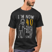 メンズ40歳の誕生日の私は今40歳のCo Tシャツ (正面)