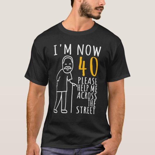 メンズ40歳の誕生日の私は今40歳のCo Tシャツ (正面)