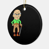 メンズ41公式に丘を越えて不機嫌な老人 セラミックオーナメント (左)