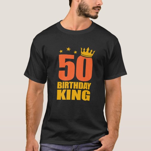 メンズ50誕生日キング50歳 Tシャツ (正面)