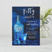 メンズ50誕生日 招待状 (スタンド正面)