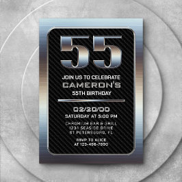 メンズ55誕生日招待状 招待状