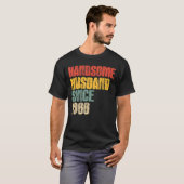メンズ57結婚周年ハンサムなハス Tシャツ (正面フル)