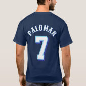 メンズ603リプタイドTシャツ（名前と番号あり） Tシャツ (裏面)