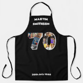 メンズ70th実用キッチン調理師70歳の誕生日 エプロン (正面)