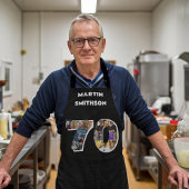 メンズ70th実用キッチン調理師70歳の誕生日 エプロン