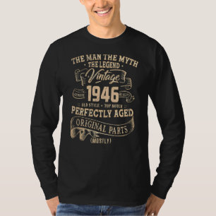 メンズ76歳ヴィンテージ1946年76日 Tシャツ