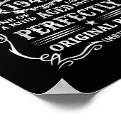 メンズ80歳のギフトヴィンテージ1942男の神話 ポスター (角)