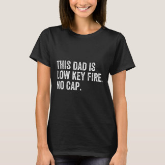 メンズ このパパは控えめに言ってヤバイ 無理してる感ゼロ 楽しい父の日 Tシャツ