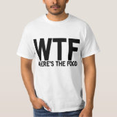 メンズ「どこに食べ物があるの？」Tシャツ Tシャツ (正面)