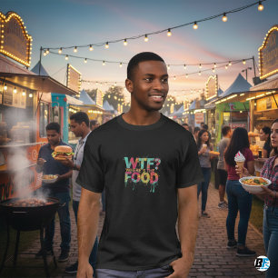 メンズ どこに食べ物があるのTシャツ Tシャツ