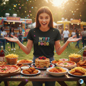 メンズ どこに食べ物 Tシャツ