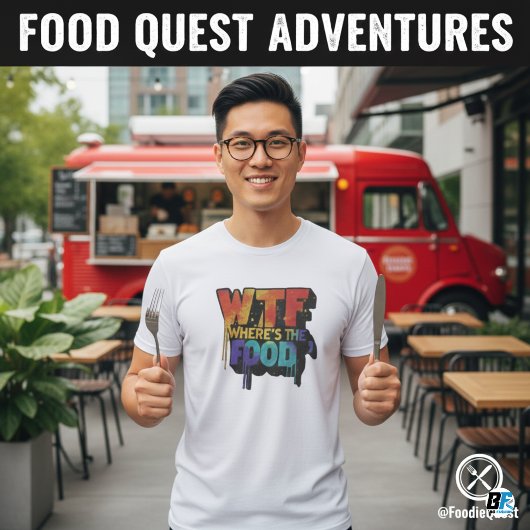 メンズ どこに食べ物 Tシャツ