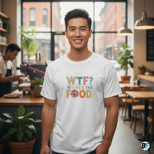 メンズ どこに食べ物 Tシャツ
