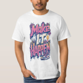 メンズ やる気を起こさせるアスリート グラフィックTシャツ Tシャツ