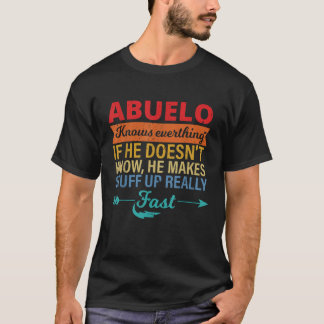 メンズ・アブエロおじいちゃんの父の日のすべてを知っている Tシャツ