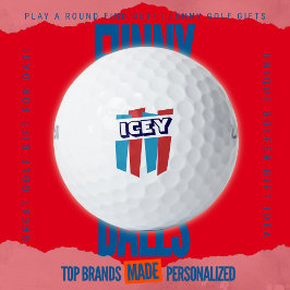 メンズ ウィークエンド スクランブル レトロ フローズン ドリンク パロディ ゴルフボール