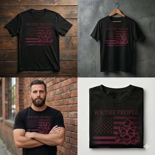 メンズ ウィ・ザ・ピープル アメリカ国旗Tシャツ Tシャツ