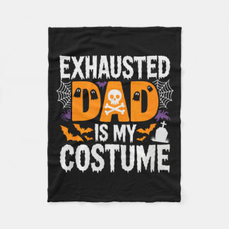 メンズ エグゾーストドットファーザーイズマイコスチュームTシャツ メンズハロウィン フリースブランケット