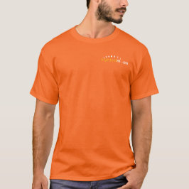 メンズ オレンジ公式シーテッド・ムーンロゴ Tシャツ