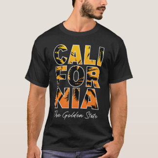 メンズ カリフォルニア パーム ツリー 満載 レター T シャツ